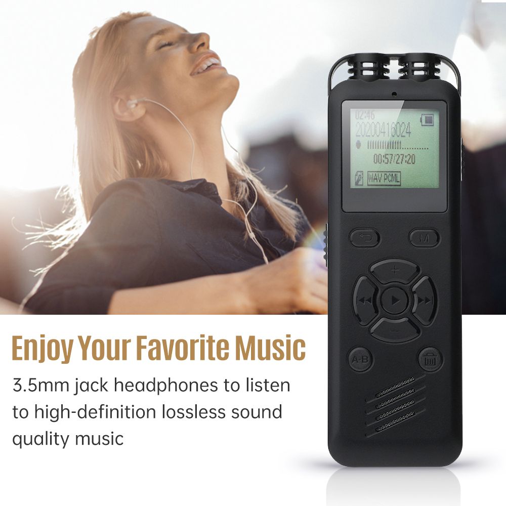 16GB Digital Voice Recorder Voice Activated Audio Recording