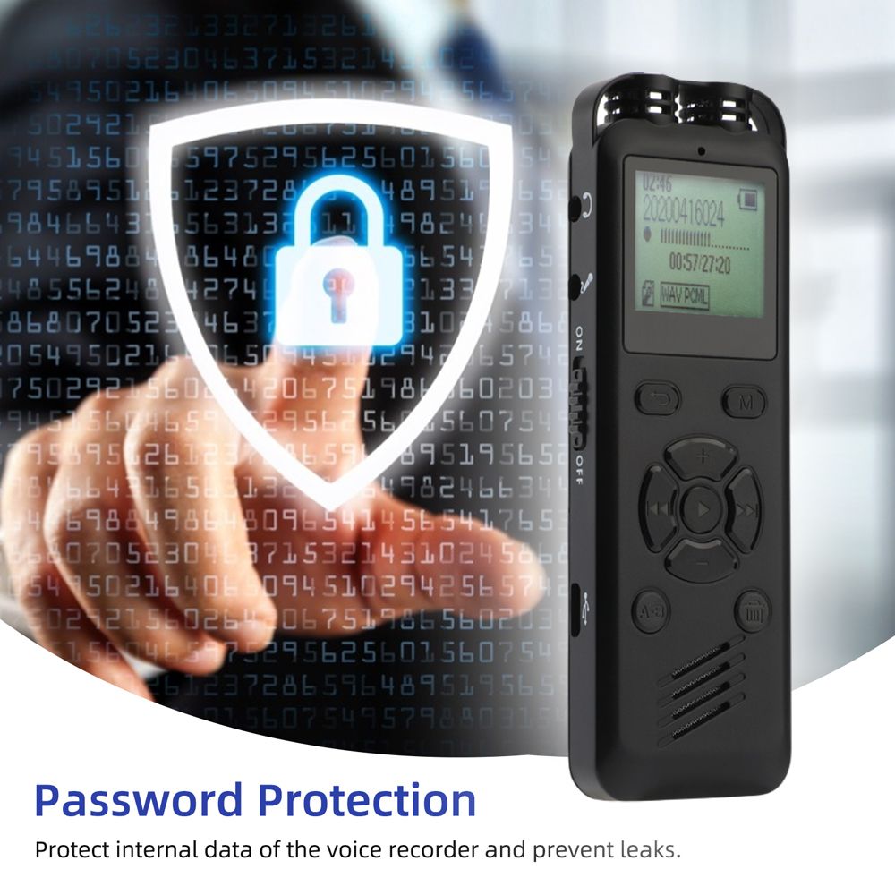 16GB Digital Voice Recorder Voice Activated Audio Recording