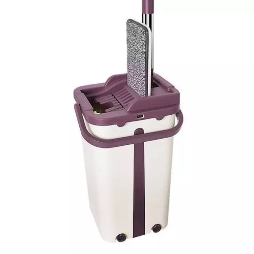 Microfiber Mop With Bucket,Clean Squeeze Handsfree(Big Size)