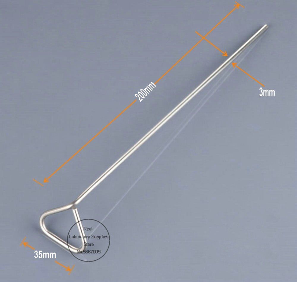 10pcs/lot Lab Stainless Steel Triangular Cell Spreader For Petri Dish Cells Push And Scrape Laboratory Experiment
