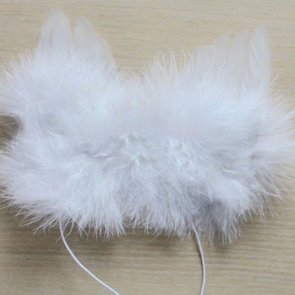 Mini Angel White Feather Wing Wedding Decoration Christmas-