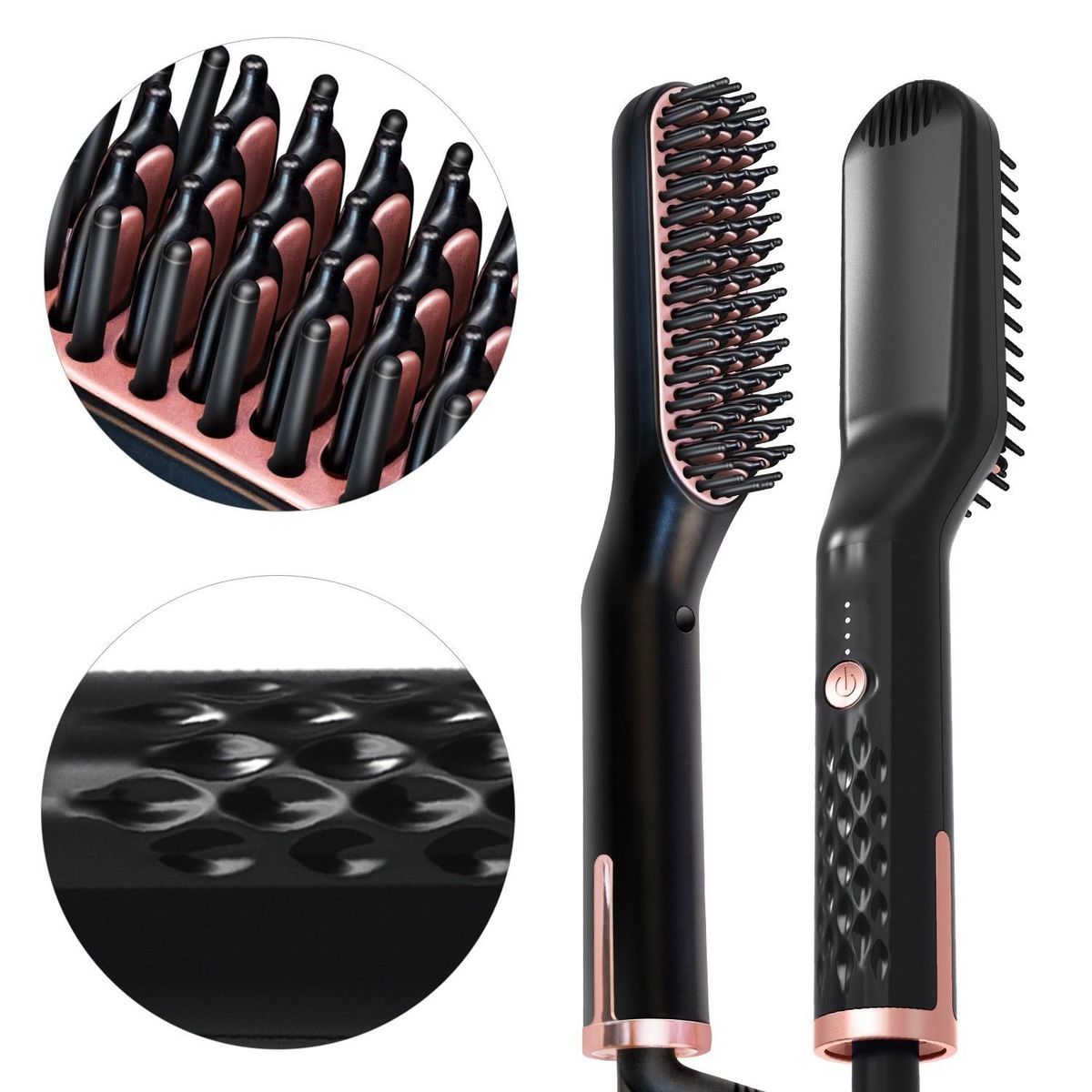Men Beard Straightener Hot Heating Comb Electric Hair Brush Mutifunctional Hair Comb Smoothing Iron Hair Straightening Brush