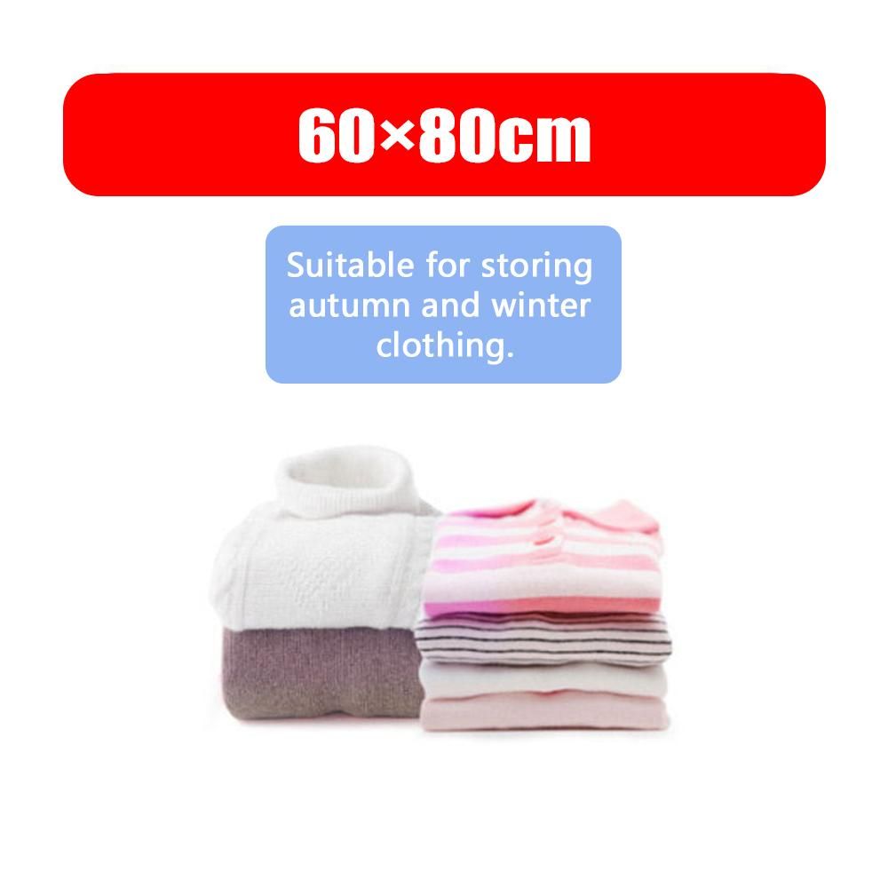 Vacuum Compressed Storage Bags for Clothes Bed Sheet Pillow Socks with Hand Pump Reusable Availiable Multiple Sizes Red