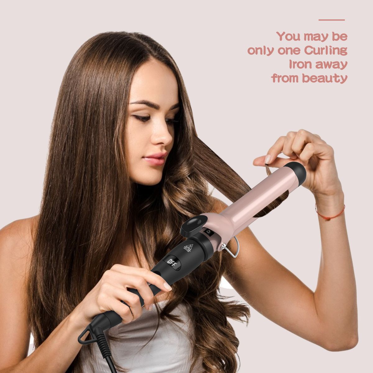 Pretfy 1.25inch Hair Curling Iron