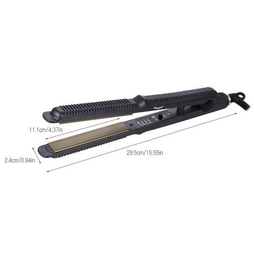 Professional Tourmalin Ceramic Flat Iron Hair Straightener Anion Titanium Plate Fast Heat