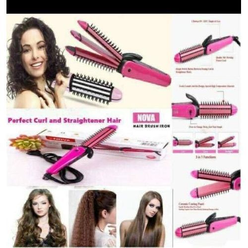 3IN1 ELECTRIC Hair Curler, Straightener & Crimper