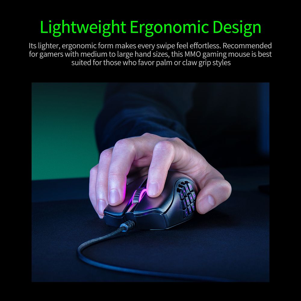 Naga X MMO Wired RGB Optical Gaming Mouse 2nd-gen