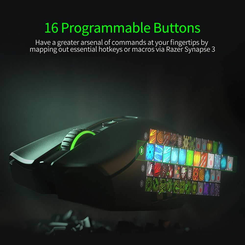 Naga X MMO Wired RGB Optical Gaming Mouse 2nd-gen