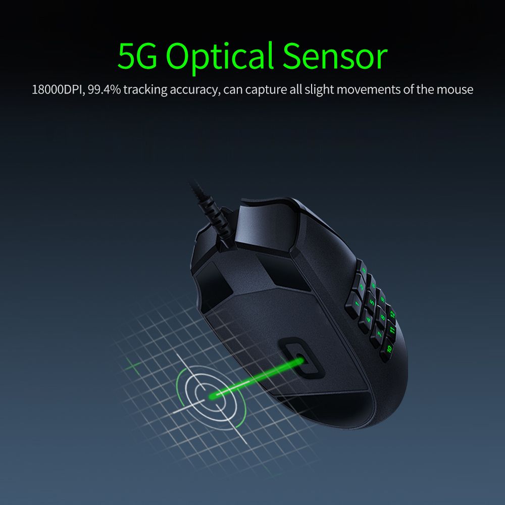 Naga X MMO Wired RGB Optical Gaming Mouse 2nd-gen