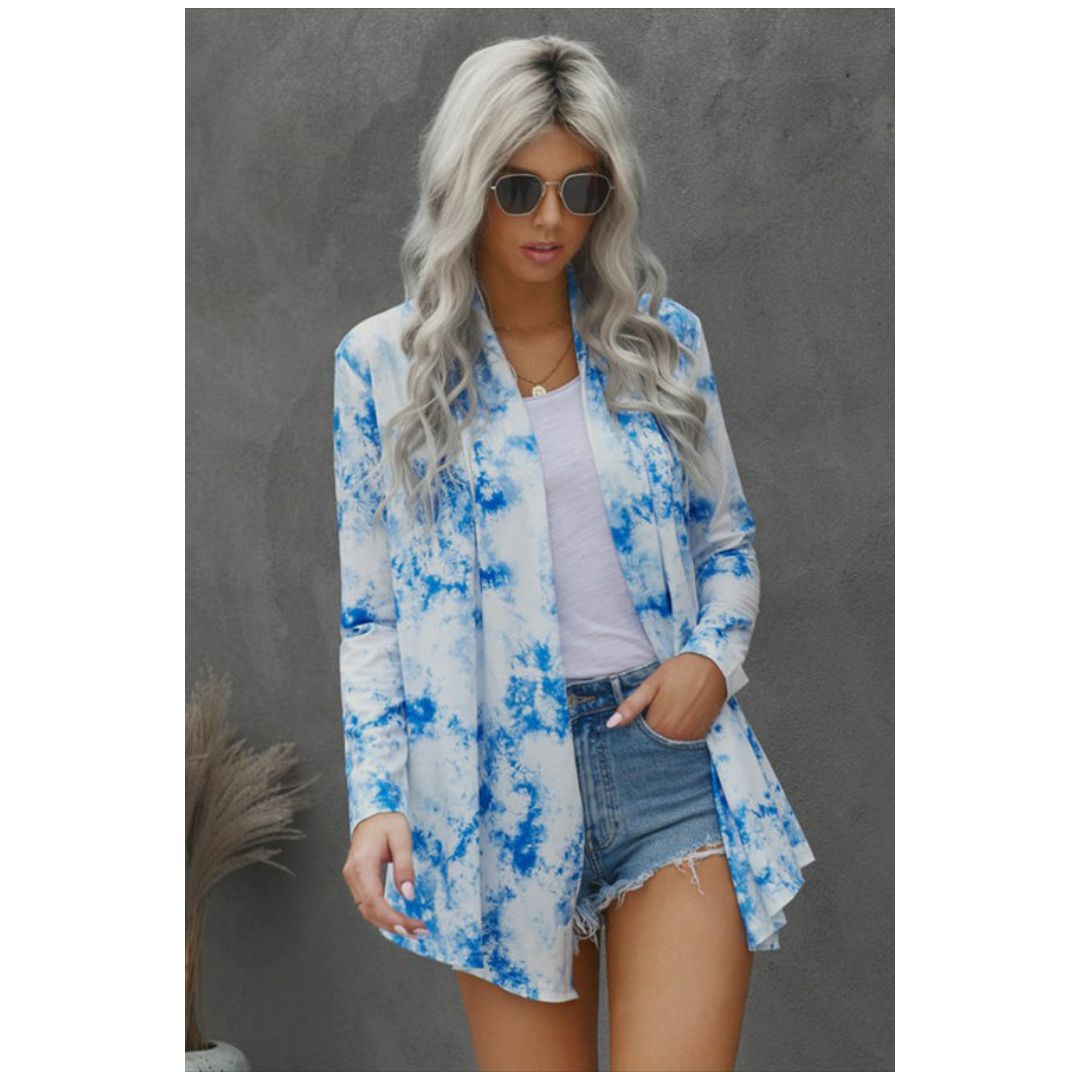 Mfed Blue Tie Dye Cardigan