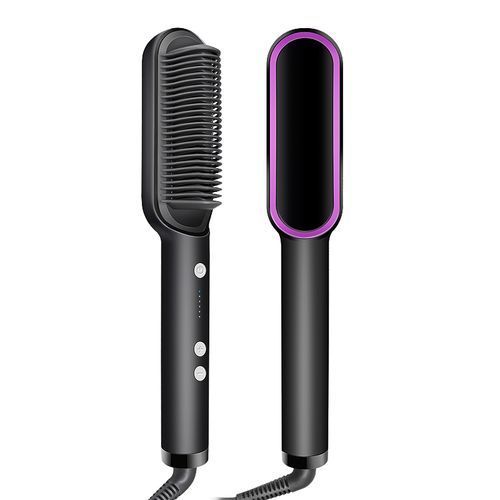 2-in-1 Hot-Air Hair Styling Comb Straightener Hair Brush