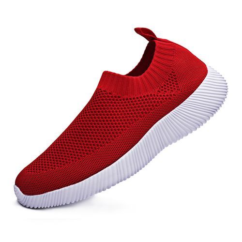 Big Size Women Running Shoes Casual Shoes-Red