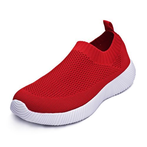 Big Size Women Running Shoes Casual Shoes-Red