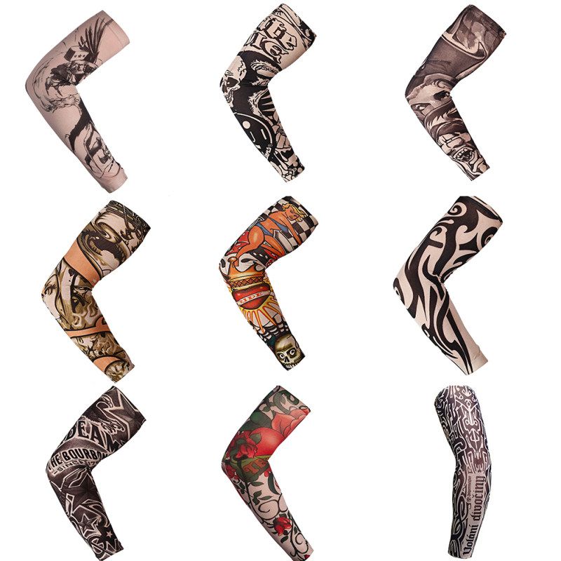 1Pc Outdoor Anti-sunlight Sport Tattoo Arm Sleeves-4#