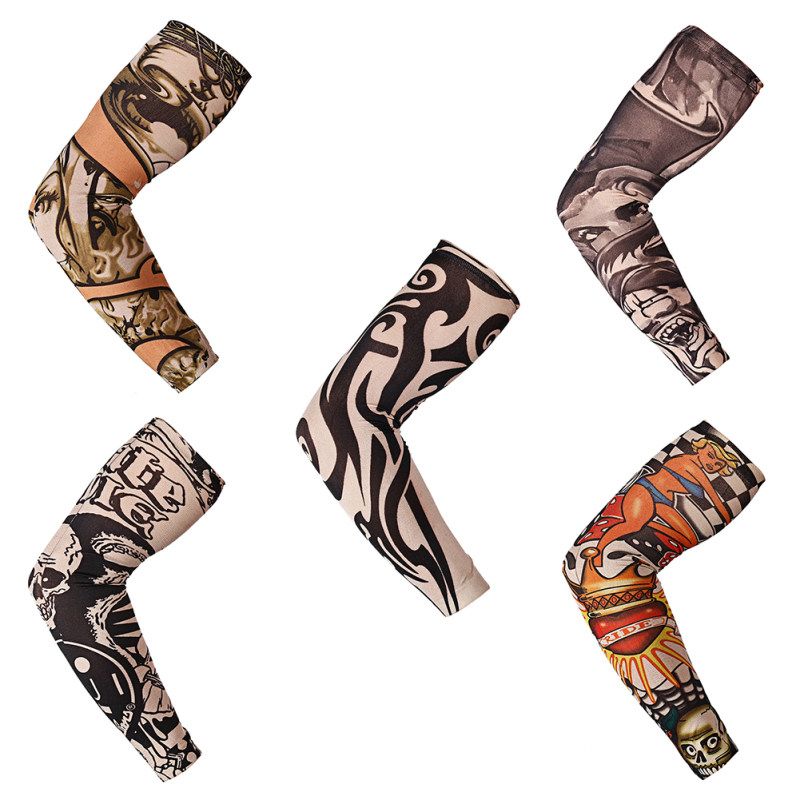 1Pc Outdoor Anti-sunlight Sport Tattoo Arm Sleeves-4#