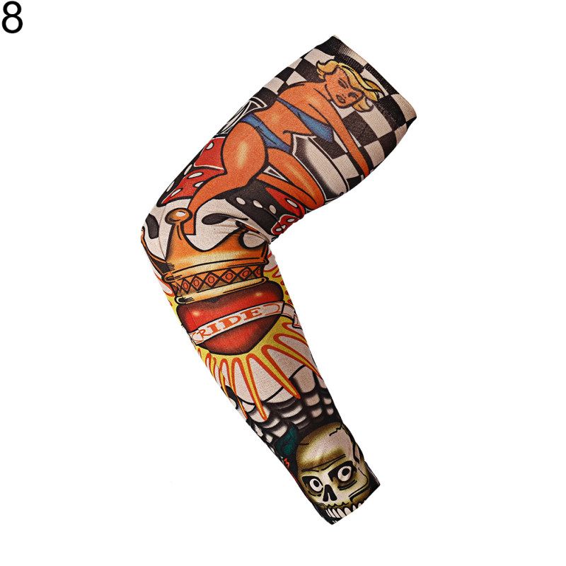 1Pc Outdoor Anti-sunlight Sport Tattoo Arm Sleeves-4#