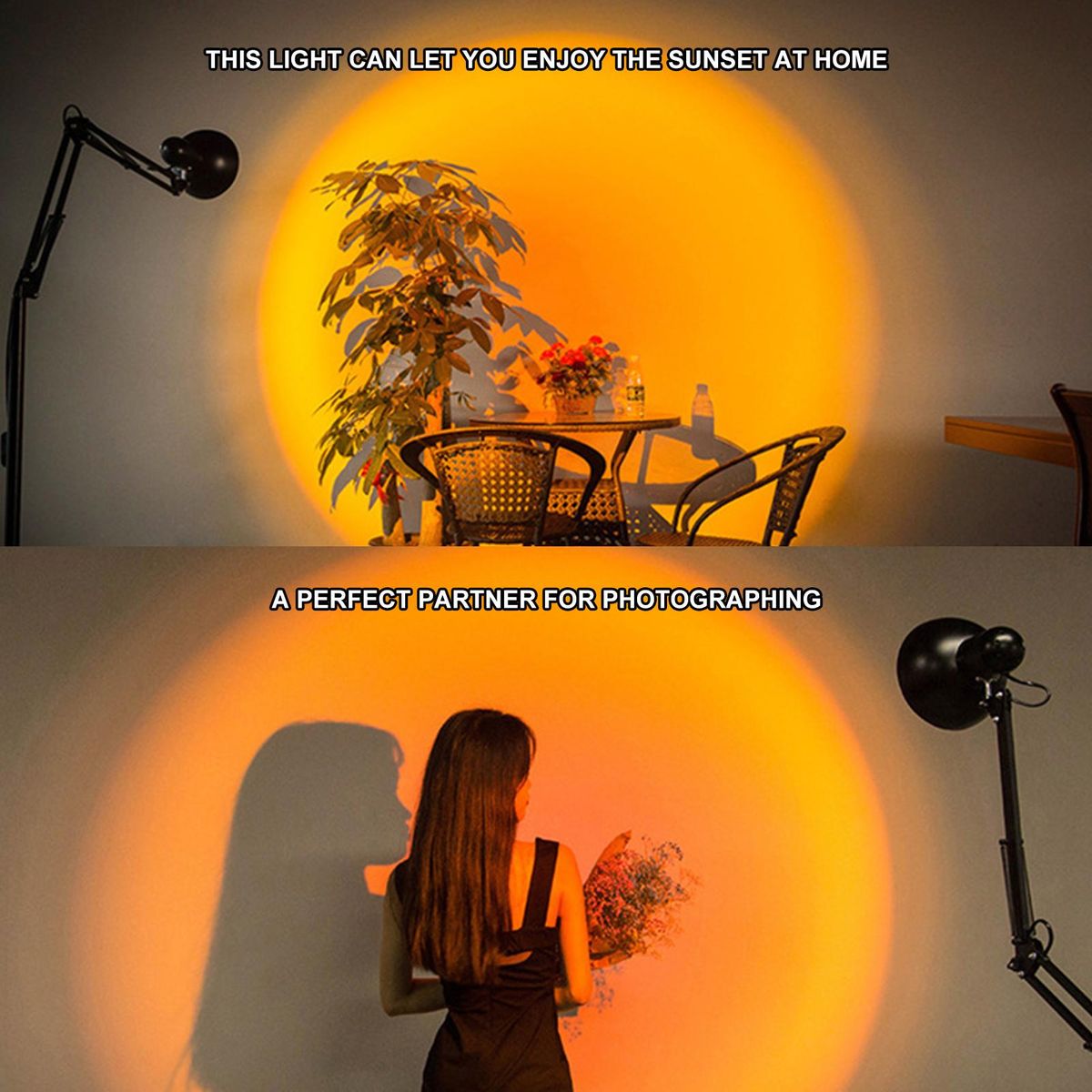 Sunset Lamp Projection Light Lamp Night Light Leds Lamp Romantic A-tmosphere Projector for Home Party Living Room Bedroom Decor