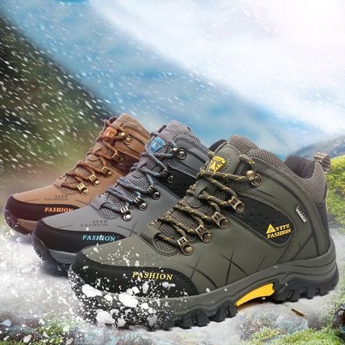 YT585188 Outdoor La E-up High-top Hiking Boots Sport Men's Shoes For  Limbing-gray