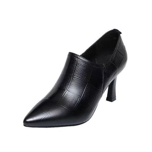 Ladies Fashion Business Work Shoes (7CM)-Black