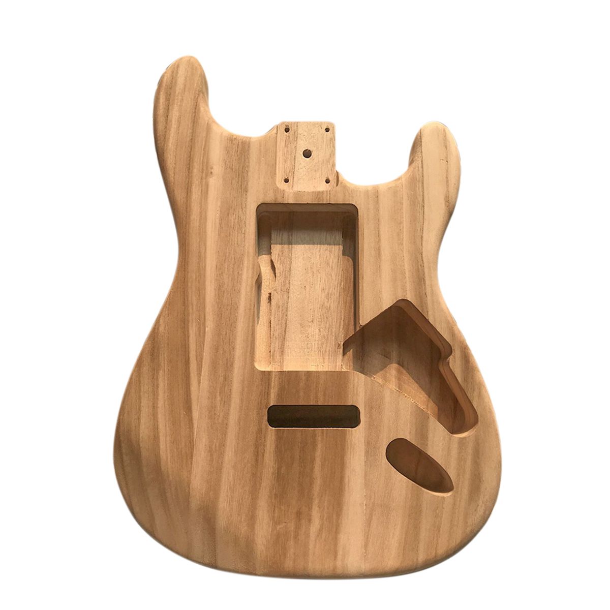 Polished Wood Type Electric Maple Guitar Barrel Body