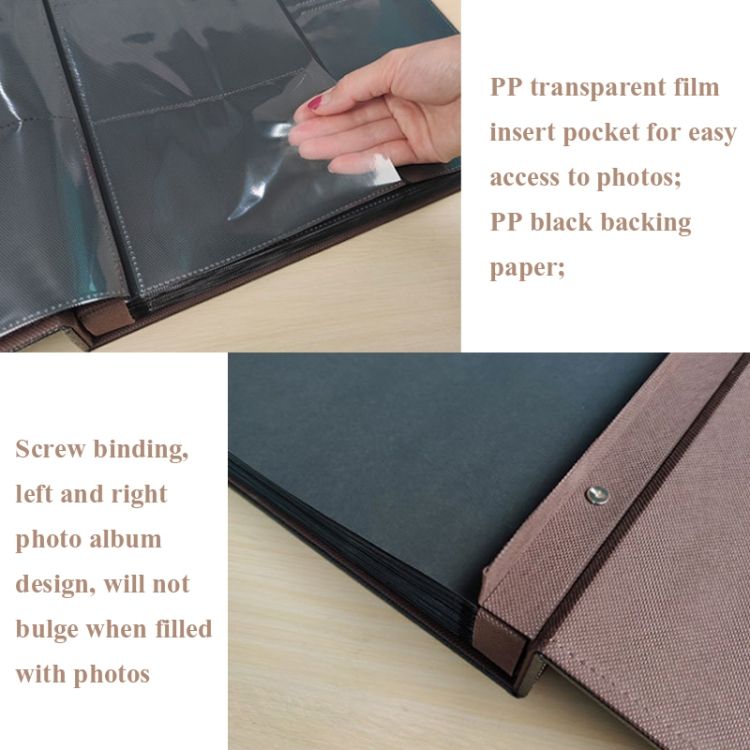 Photo Album 6 Inch 600 Sheets Leather Cover Photo Album