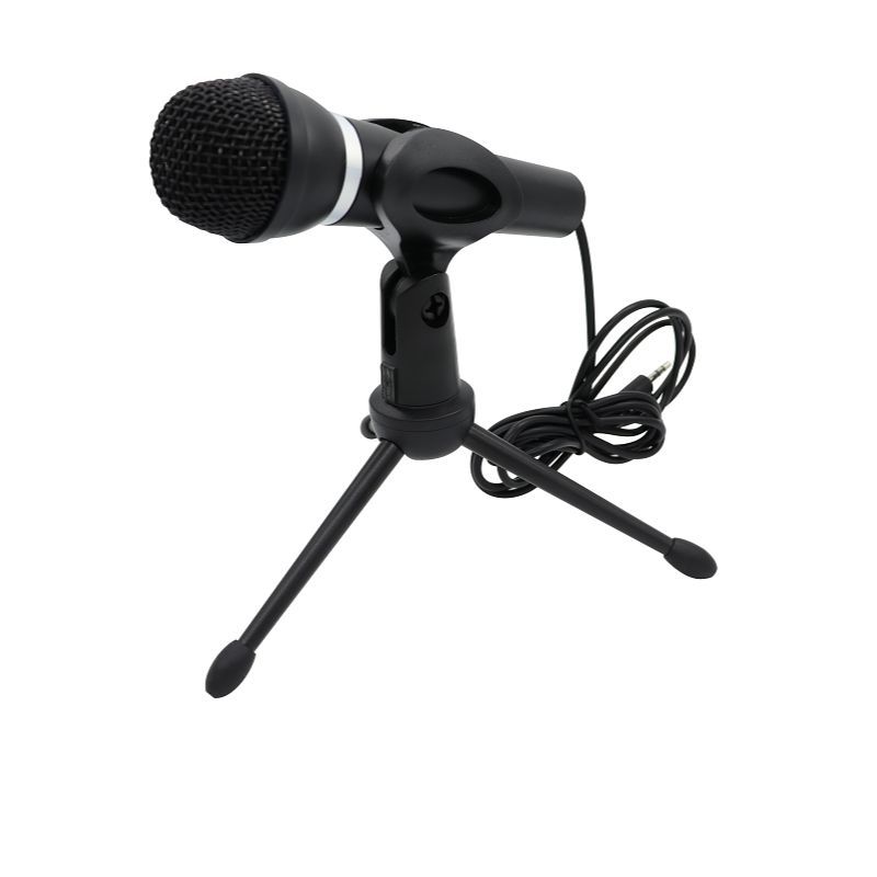 Microphone 3.5mm Home Stereo MIC Desktop Stand For PC YouTub