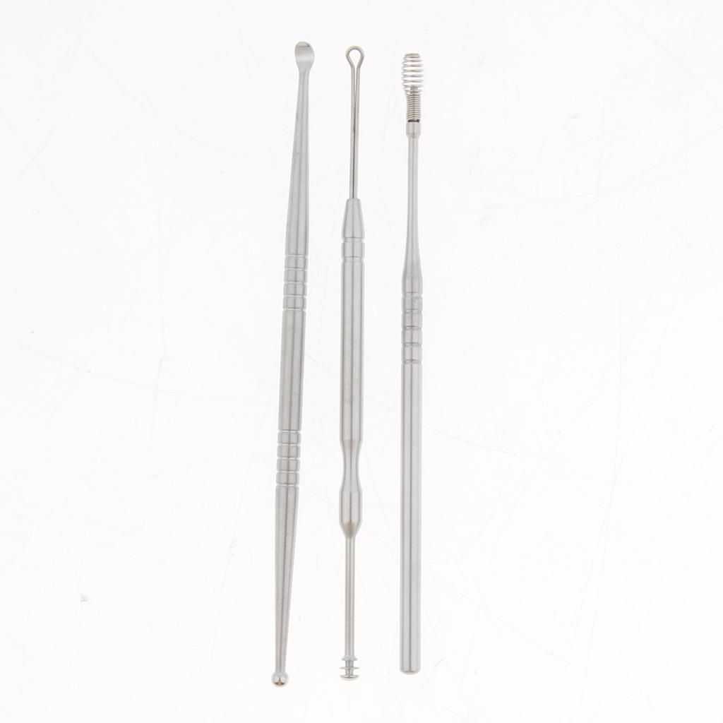 Stainless Steel Ear  Cleaning Spoon Ear Cleaner Set With Storage