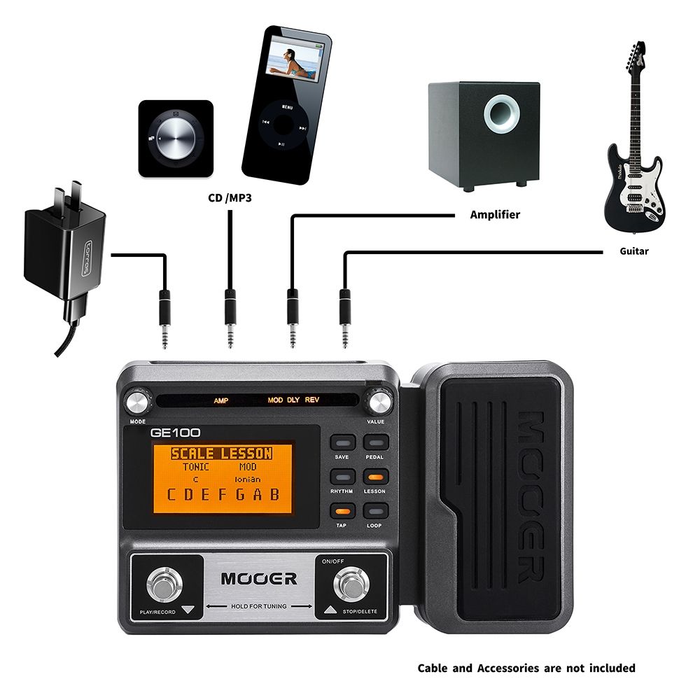 Electric Guitar Integrated Effect Recording 180s