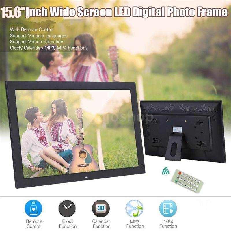15.6"HD TFT-LCD Digital Photo Frame Alarm Clock MP3 Movie Player+Remote Control