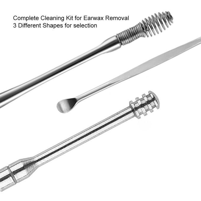 6PCS Ear Wax Removal Kit Ear Wax Remover Pickers Stainless