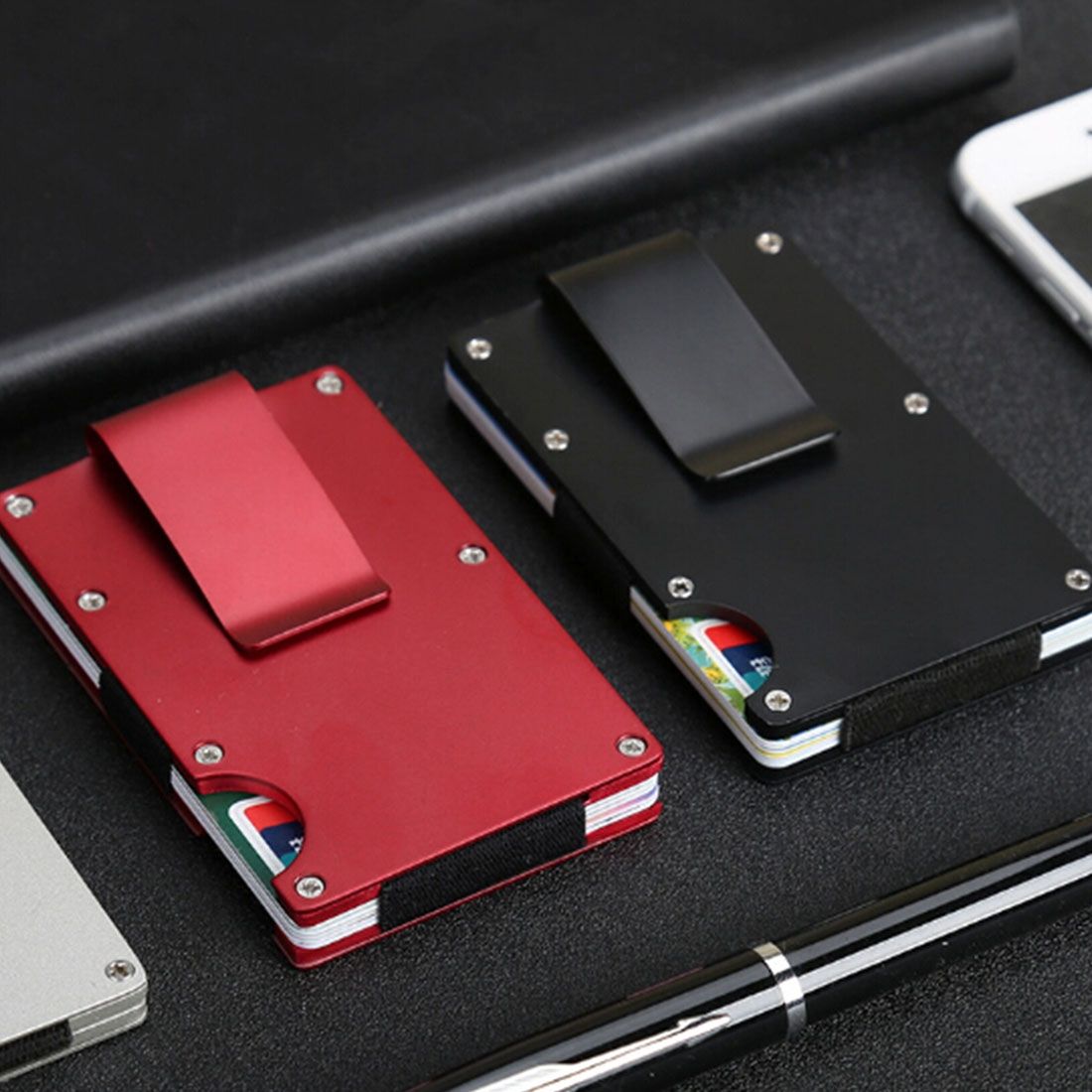 Slim Wallet Money Clip Credit Card Holder,