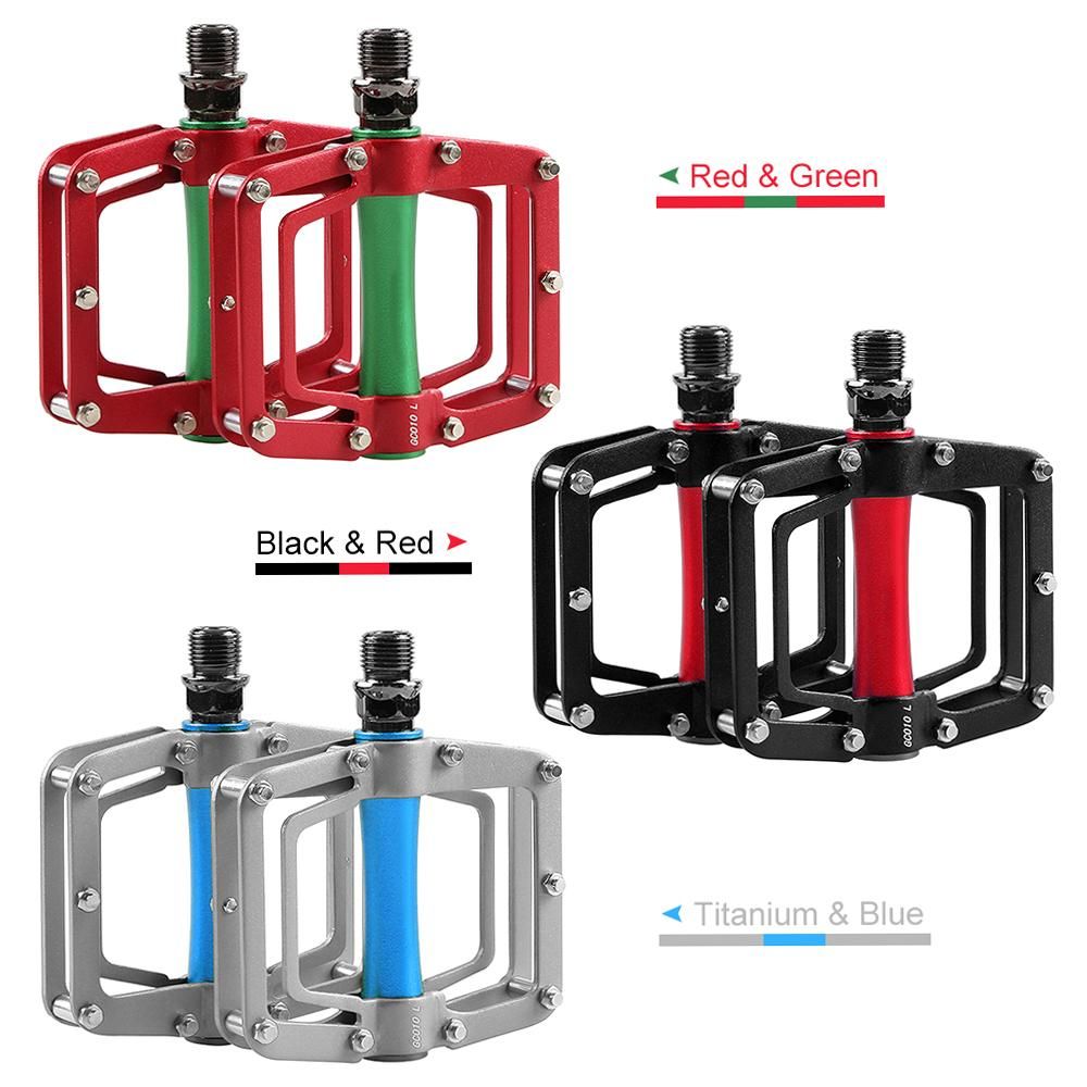 Bicycle Pedals Lightweight Non-Slip Aluminum Alloy MTB Cycling Pedals Platform for Mountain Road Bike