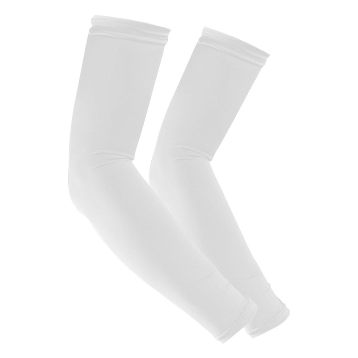 1 Pair Sun Protection Sleeves Adult Outdoor Sport Ice Silk Cycling White