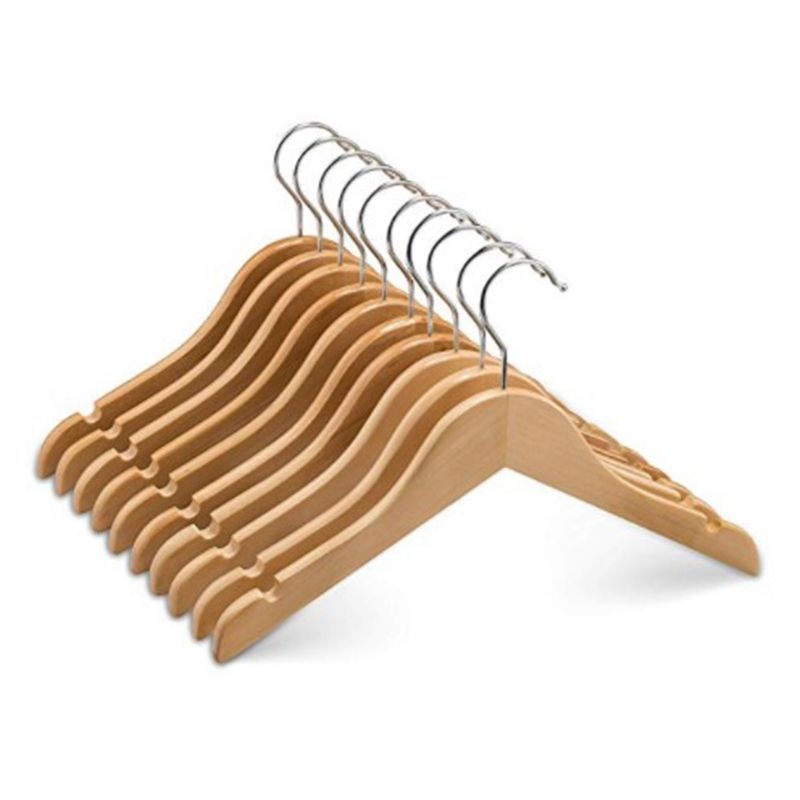 Wooden Children's/Children's Hangers (10 Pack) Smooth And