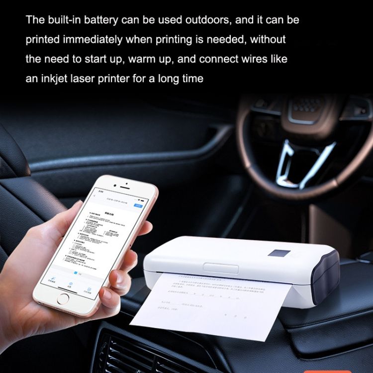 Thermal Printer, Style: Remote Edition+100pcs A4 Paper