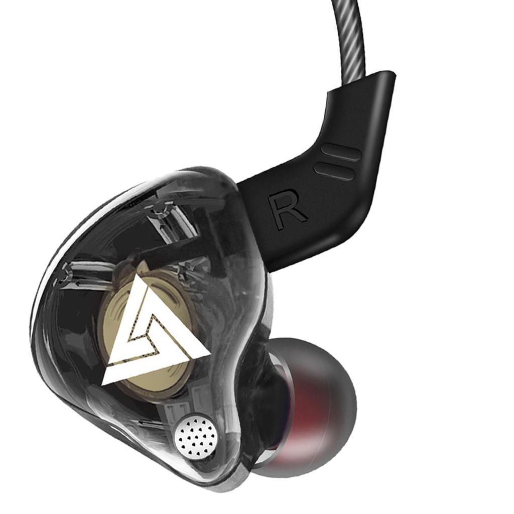3.5mm Wired Sport In-Ear  With Microphone, Wrap Around Black