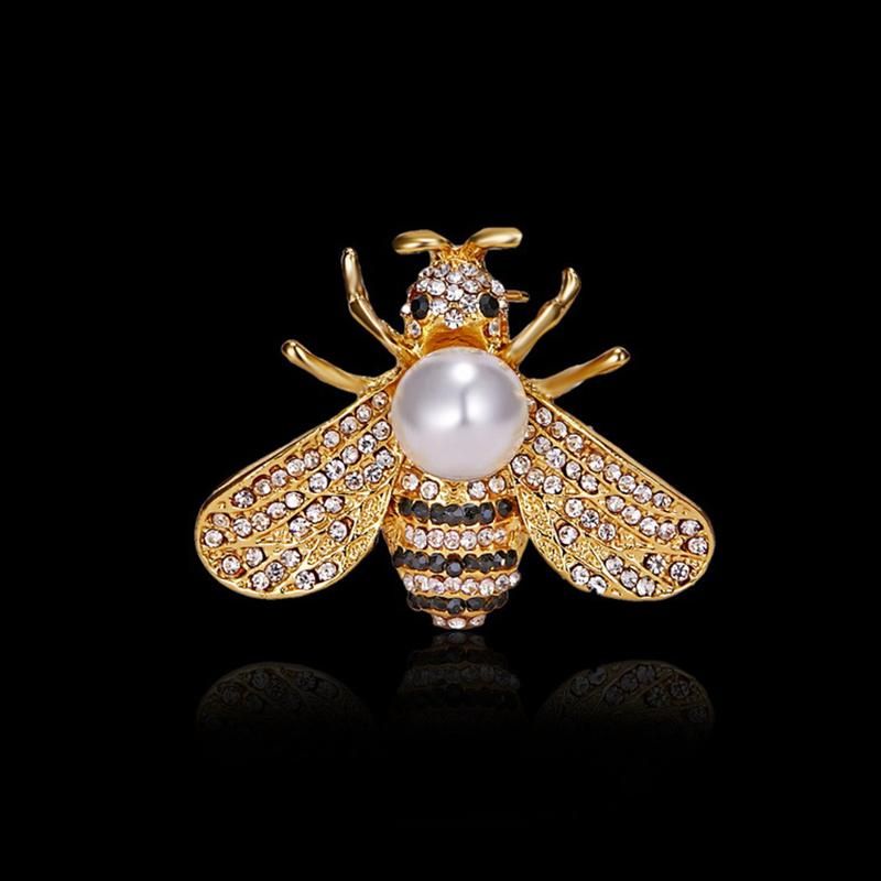 Fashionable Bumble Bee Crystal Brooch Pin Costume Badge