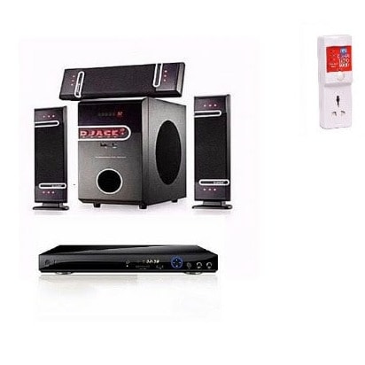 D3L Bluetooth Home Theatre Sounds System With MP3-USB + DVD Player & Free Surge Protector