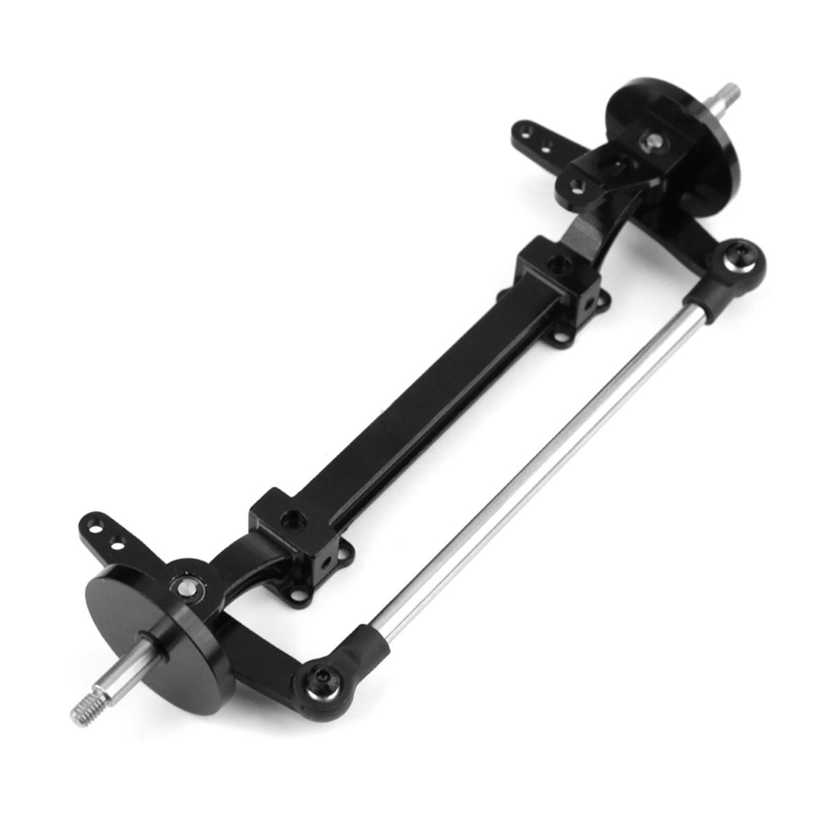 No Power Steering Axle Kit, 1:14 Scale Metal Front Axle Steering Link Rod Set Replacement for Tamiya Truck Tractor Series Remote Control Car Parts