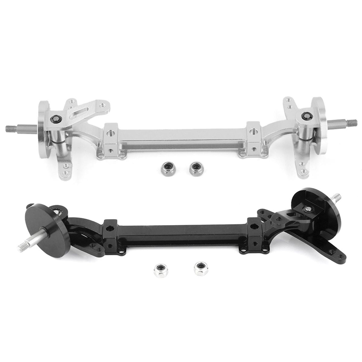 No Power Steering Axle Kit, 1:14 Scale Metal Front Axle Steering Link Rod Set Replacement for Tamiya Truck Tractor Series Remote Control Car Parts