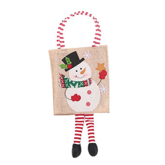 Xmas Gift Bag Wide Application Adorable Fabric Christmas-