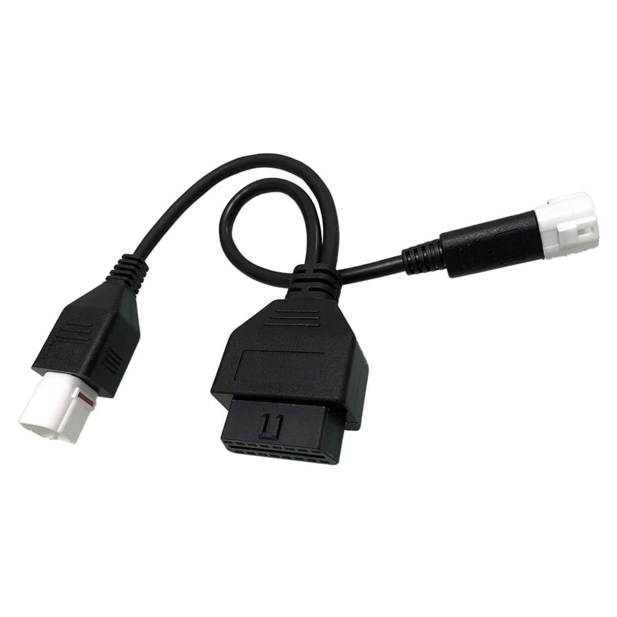 For Yamaha 3Pin + 4Pin 2 in 1 to OBD2 Motorcycle Scanner