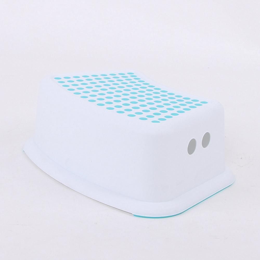 Plastic Non-Slip Chair Children's Stackable Step Stool Assistant Assistant Kitchen Bathroom Toilet Chair(Grey)