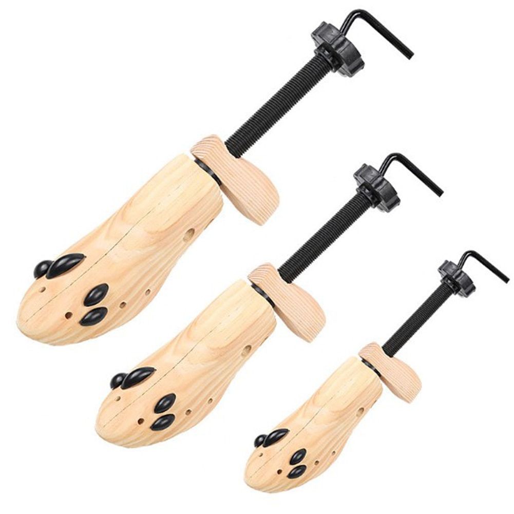 1Pc Men Women Wooden Adjustable 2-Way Professional Shoe Stretcher Shaper Shoe Tree Holder For Boot Shoe Expander Extender Keeper