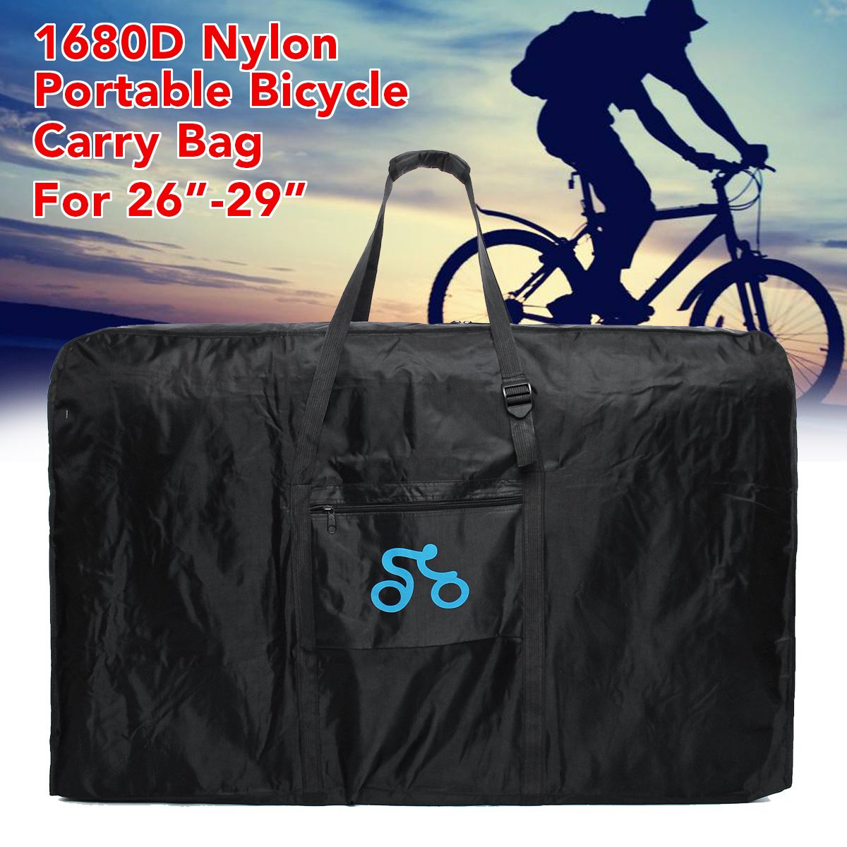 New 1680D Nylon Portable Bicycle Carry Bag For 26 29 Inch Cycling Bike Transport Case Travel Bycicle Accessories Outdoor Sport