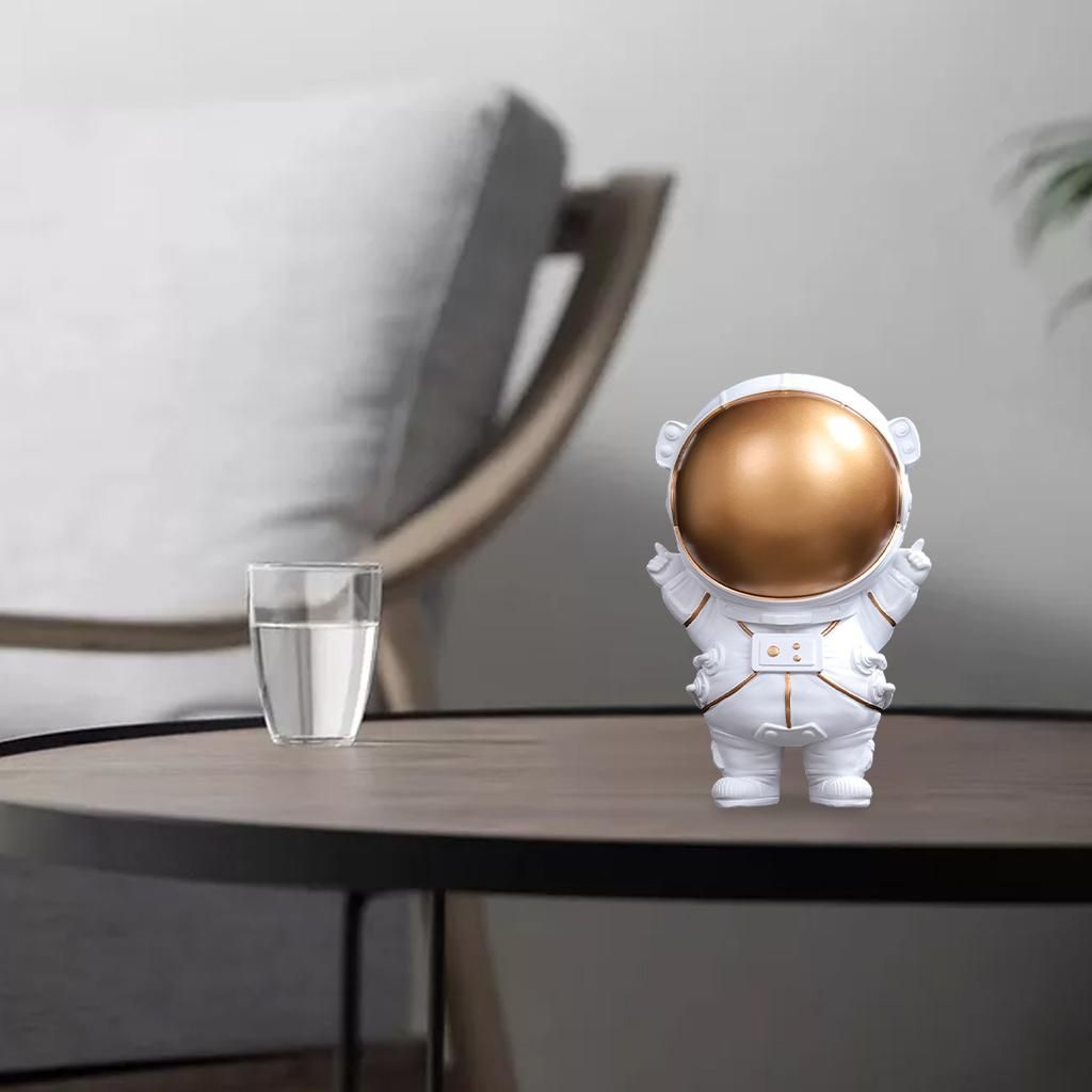 1pc Astronaut Figurines Handmade Hotel Bedroom TV Shelf Stand S
