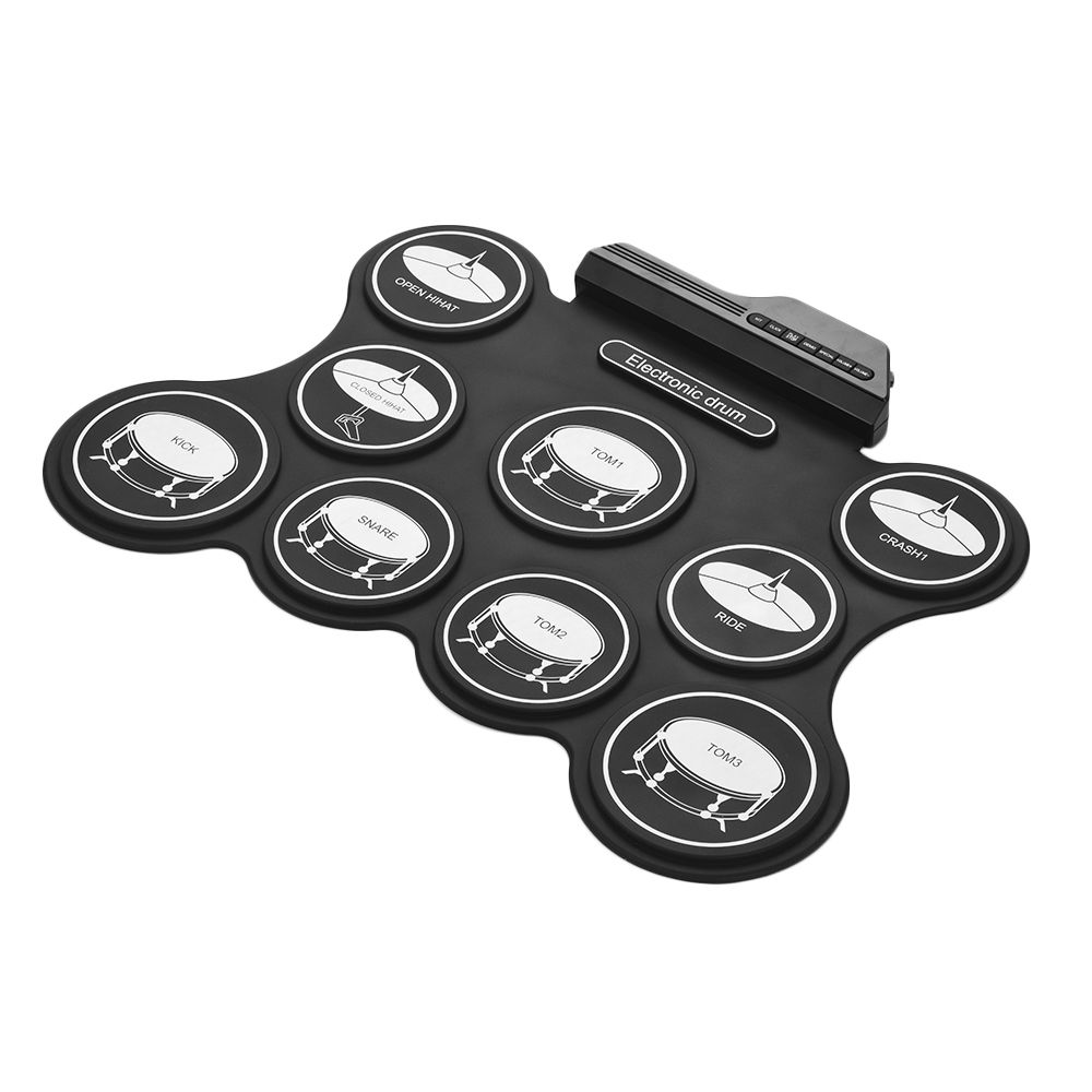 Portable USB Roll Up Drum Kit Digital Electronic Drum Set 9