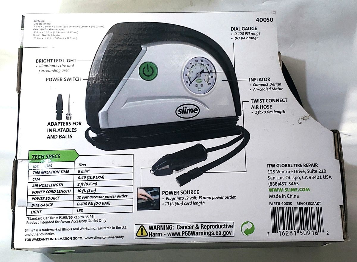 40050 12V TIRE INFLATOR