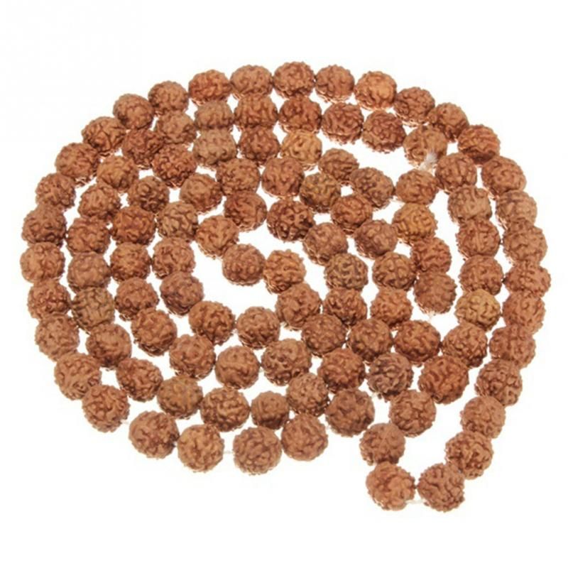 Natural Rudraksha Japa Mala 108 1 Bead Hindu Prayer For