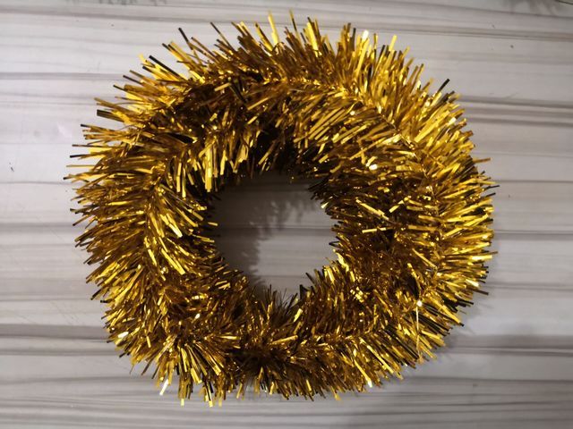 Christmas Wreath Garland Decoration Artificial Rattan 5.5 M Encryption Simulation Plant Pine Flower DIY Decor For Home New Year Gold